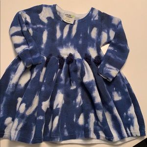 OshKosh blue tye dye knit dress!